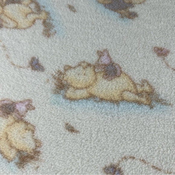 Disney Classic Pooh Fleece Baby Blanket 2006 Winnie The Pooh & Piglet Polyester‎ - Picture 5 of 12